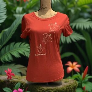 Projeto Tamar Sea Turtle Graphic Women's Top T-Shirt